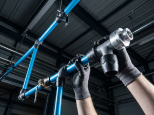 compressed air pipe being assembled583846 (Large)