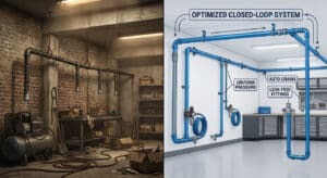 Split screen optimized closed loop system
